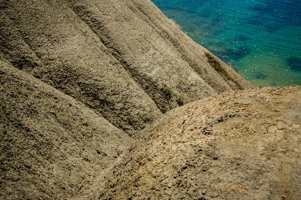 Vista Baía Gnejna Partir Colina Malta — Fotografia de Stock