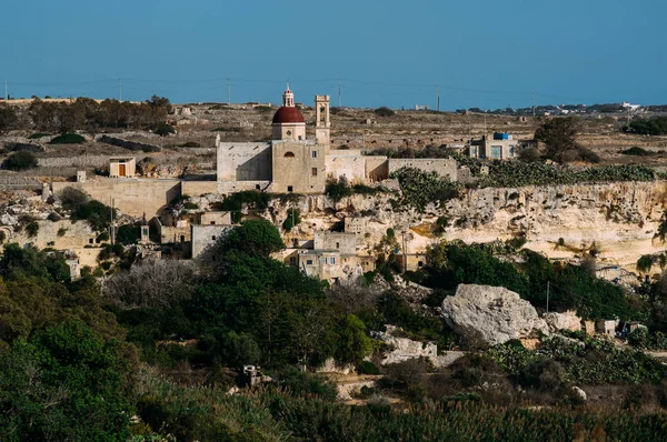 Pohled Kostela Narození Panny Marie Malta — Stock fotografie