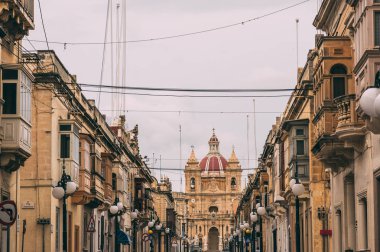Zabbar, Zabbar Parish Kilisesi, Malta görünümünde Stree