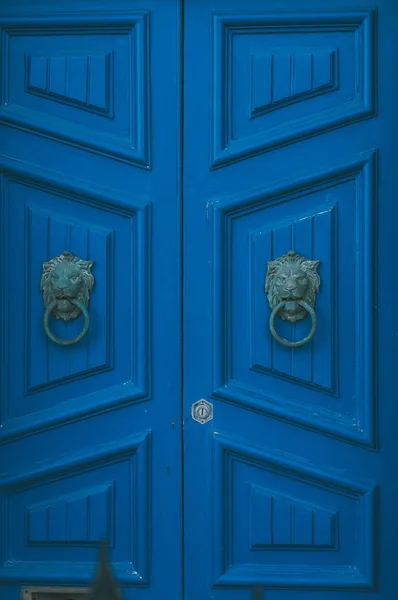 Maltese Old Blue Door Malta — Stock Photo, Image