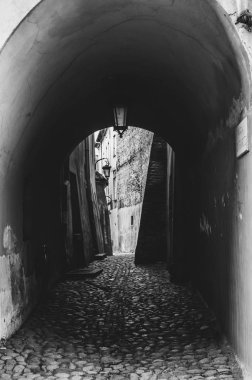 Lublin, Polonya'nın eski merkezi cadde görünümü