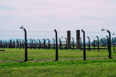 İç Auschwitz - Birkenau toplama kampı yakınlarında Krakow, Polonya