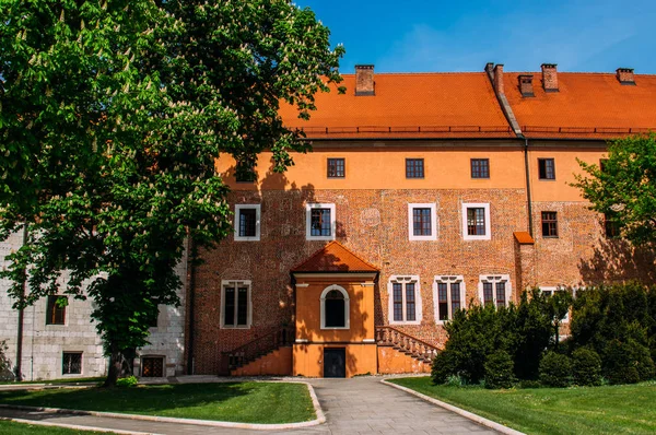 Wawel Kalesi Krakow Polonya Için Görüntüleyin — Stok fotoğraf