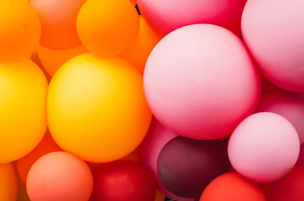 Una Gran Cantidad Globos Multicolores Naranja Rosa Festival Del Orgullo — Foto de Stock