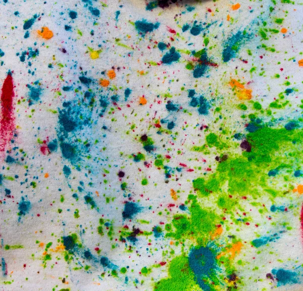 Pittura Secco Multicolore Sul Panno — Foto Stock