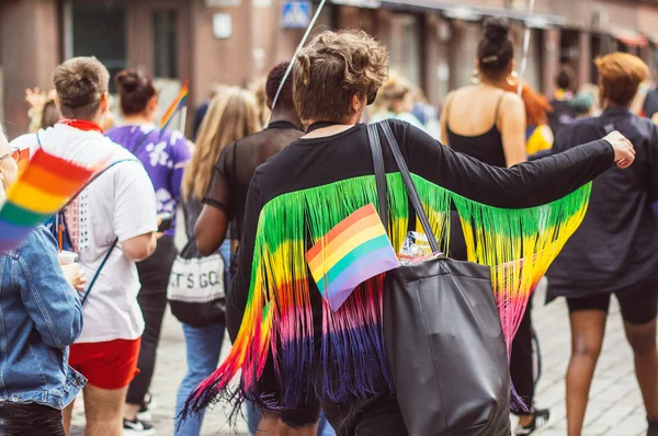 Helsinki Finlandia Junio 2018 Participante Festival Del Orgullo Helsinki —  Fotos de Stock