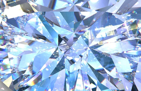 Realistische Diamantstruktur aus nächster Nähe. blauer Edelstein — Stockfoto