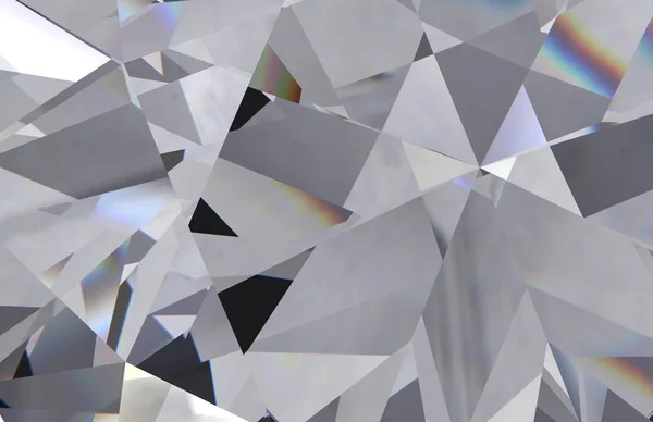 Ilustración 3D diamante realista cristal textura zoom —  Fotos de Stock