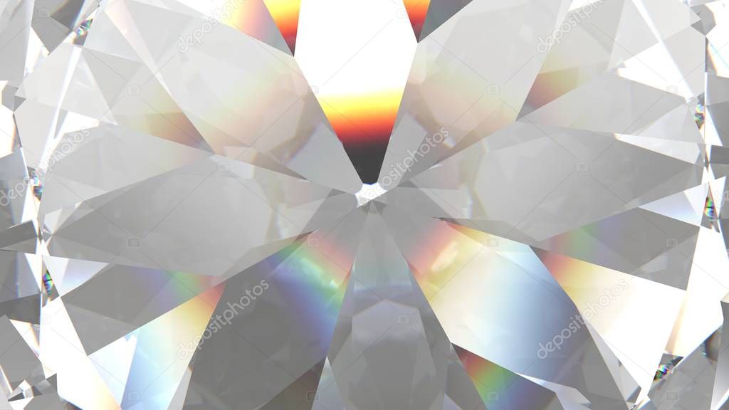 layered texture triangular diamond or crystal shapes background. 3d rendering model