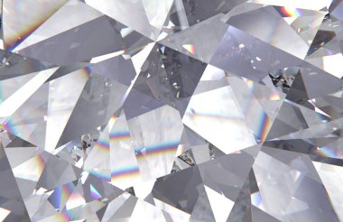Seamless diamond pattern - illustration of crystallic background clipart