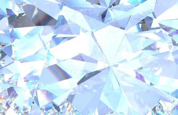 Diamond background texture. Macro 3d rendering model — Stock Photo, Image