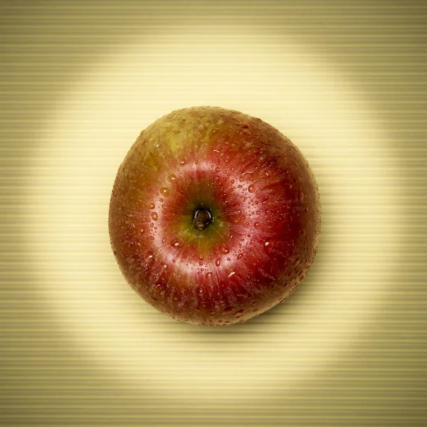 Pomme sur le beige — Photo