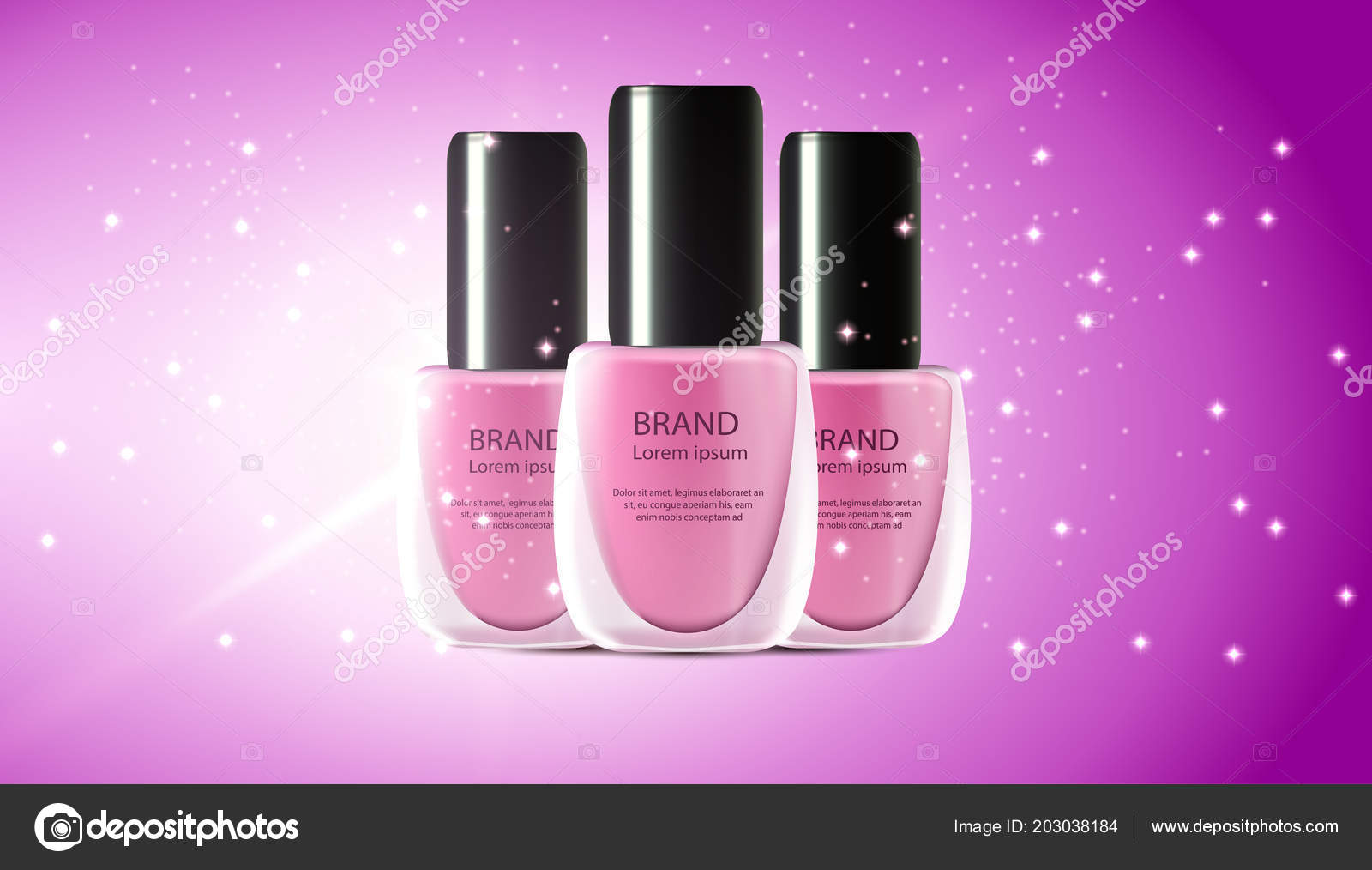 Download Nail Polish Realistic Makeup Cosmetic Illustration Manicure Pedicure Mockup Color Vector Image By C Dihard909 Gmail Com Vector Stock 203038184