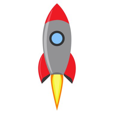Roket fırlatma yaratıcı alan vektörü. Uçuş fikir sembolü kırmızı uzay gemisi. Fütüristik astronomi Servisi simgesini arka plan. Resimde macera teknoloji kavramı başlatın. Geliştirme araç proje evren