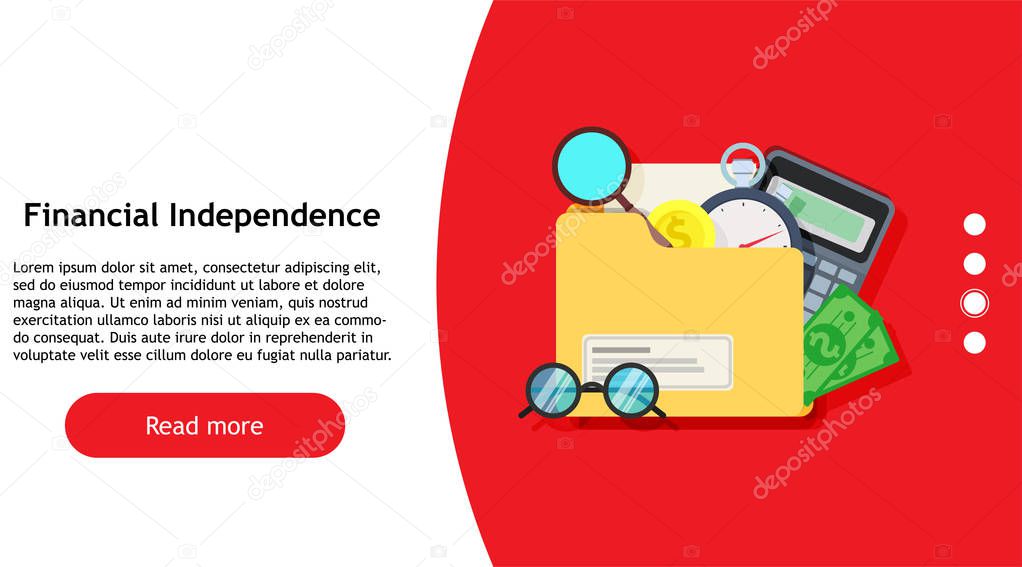 Financial independence investment symbol design illustration. Money banking wealth exchange. Rich freedom patriotic payment. Business market red graphic logo management. Retirement cash icon official.