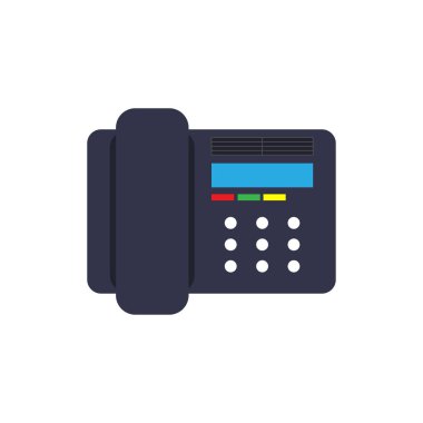 Sembol cihaz illüstrasyon izole ekipman siyah. Konuşma masası o