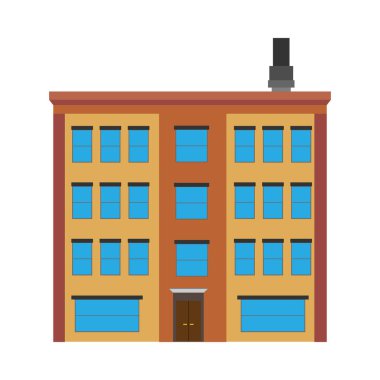 Apartman bina konsept vektör yapısı gayrimenkul. A