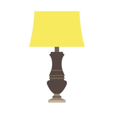 Lamba başucu ışık vektör sanat izole. İç donanım simgesi 