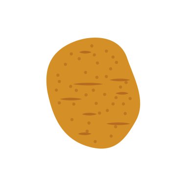 Patates vejetaryen doğal madde vektör hasat. Kahverengi foo