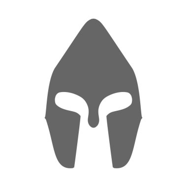 Askeri kask savaşçı zırh sembolü siyah işaret ekipman. Histo