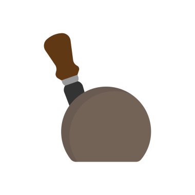 Bıçak tutucu bıçak ahşap simge vektör. Çatal delikler vintage ute