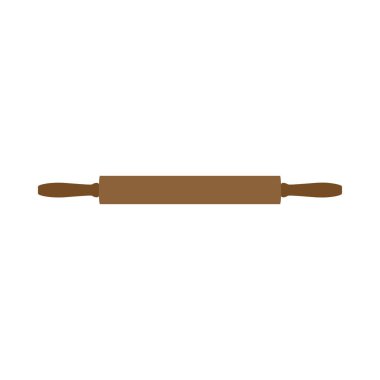 Oklava kahverengi hazırlık geleneksel ev ekipmanları vektör 