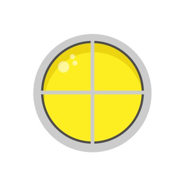 Açık duvar lambası nesne elektrik işareti düz sokak elemanı. Vektör