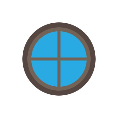 Pencere camı ön görünüş mimari konsepti. İç hat.