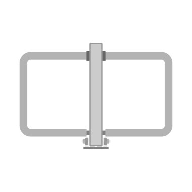 Park bariyeri tasarım illüstrasyon izole sınır barikat 