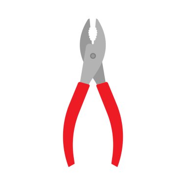 Diyagonal pliers kırmızı anahtar takımları mekanik tasarım vektör simgesi. Ma