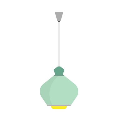 Luster avize lamba ışık dekorasyon illüstrasyon. Oda vektosu