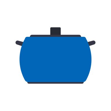 Tencere ev sembolü mutfak iç. Handle şef mutfak yemek