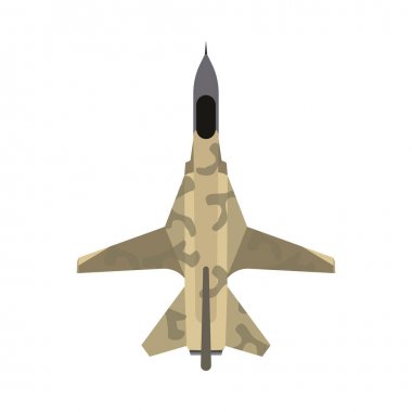 Saldırı uçak üst görünüm yeşil vektör simgesi. Havacılık uçuş tran