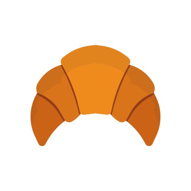 Kruvasan fransız üst görünüm yemek kahverengi karikatür fırında ekmek yukarıda. P