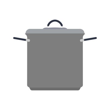 Tencere ev sembolü mutfak iç. Handle şef mutfak yemek