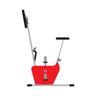 Egzersiz bisikletspor fitness aktivite vektör simgesi. Spor salonu sağlıklı 