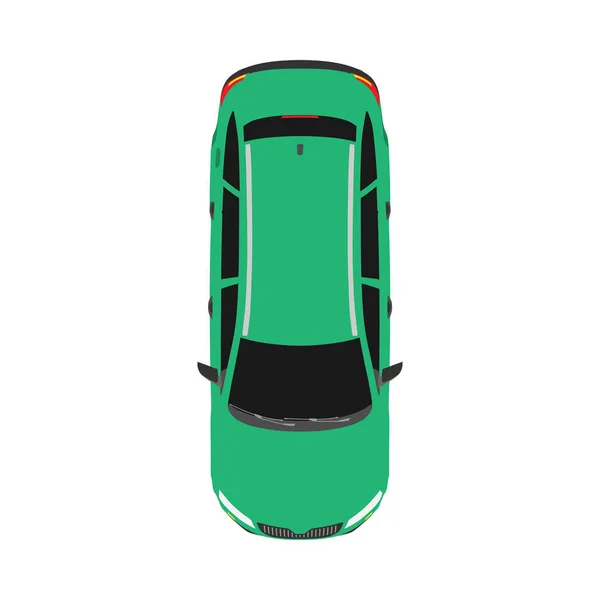 Bil topp Visa transporter Concept vektor Flat ikon Illustration — Stock vektor