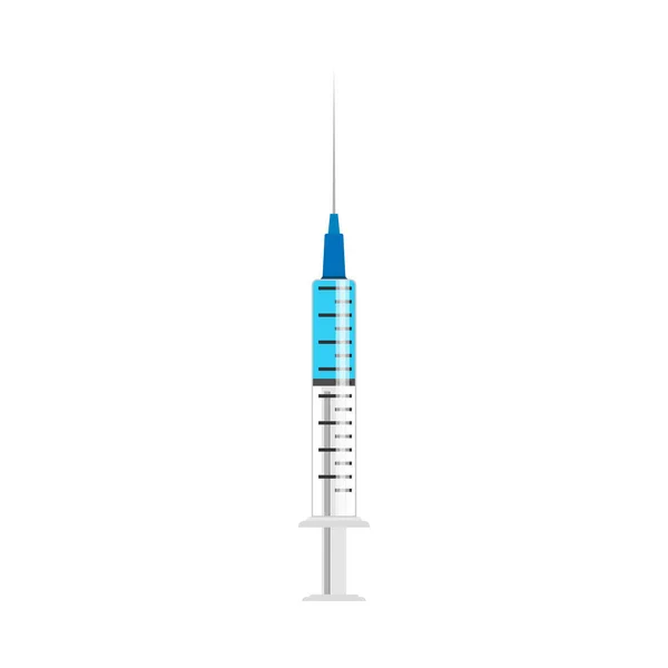 Outil de seringue médicale instrument signe de maladie. Vaccin injectable — Image vectorielle