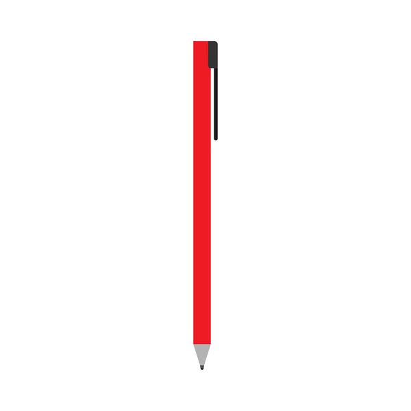 Conceito de vetor de símbolo de caneta ícone de equipamento de tinta isolado close-up. R — Vetor de Stock