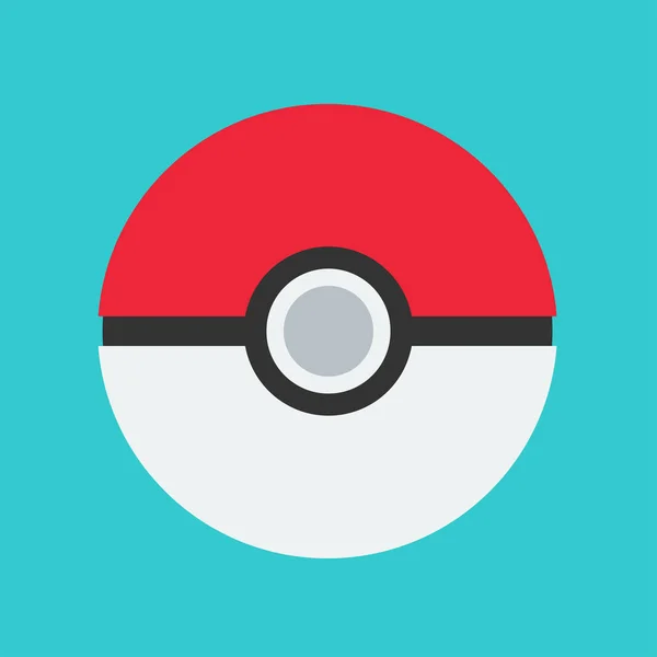 Pokemon Pokeball Icon Digital Clipart in Rainbow Colors 