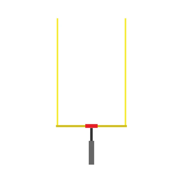 Football goalpost equipment vector icon design. Championship pla — Stock Vector