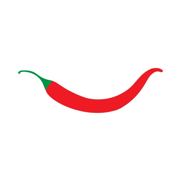 Rote Chilischote Zutat vegetarisches Design Vektor Symbol oben vi — Stockvektor