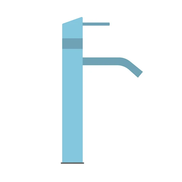 Grifo vista lateral símbolo equipo agua grifo vector icono. Househo — Vector de stock