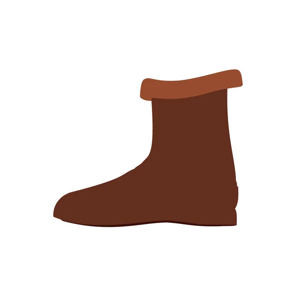 Botas calzado casual par de ropa símbolo icono de vector. Primer plano. — Vector de stock