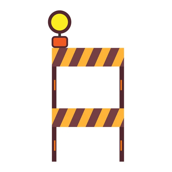 İnşaat barikat ı sembol trafik ekipmanları sınırı durdurmak. Ⅰ — Stok Vektör