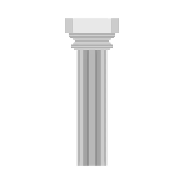 Columna historia símbolo clásico monumento elemento arquitectónico v — Vector de stock