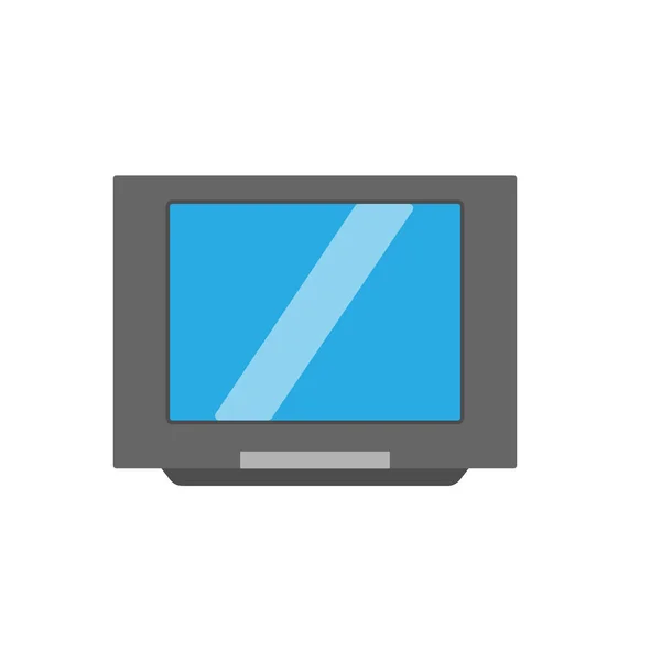 Fernsehbildschirm Kommunikationsmittel elektronischer Vektor. Fernsehen — Stockvektor