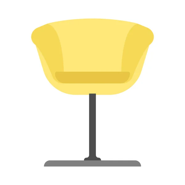 Bar chaise style décoration symbole élément vecteur icône. Restauran — Image vectorielle
