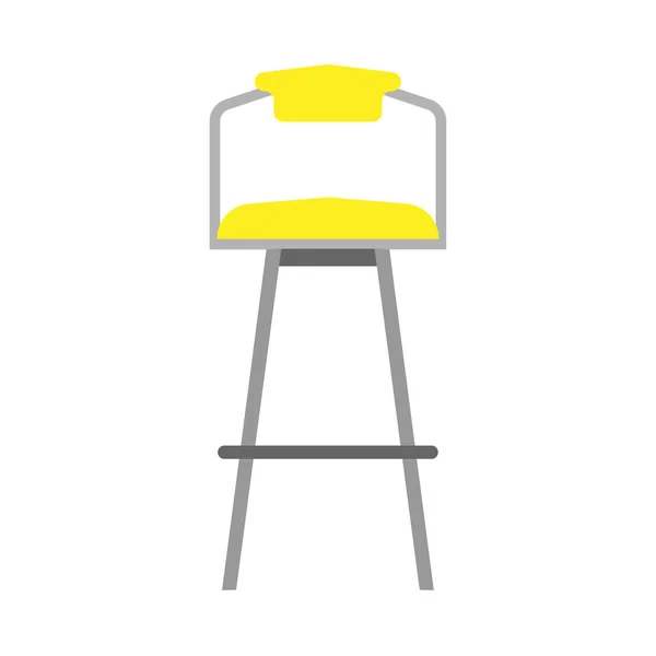 Krzesło bar dekoracja styl symbol ikona wektor. Restauran — Wektor stockowy