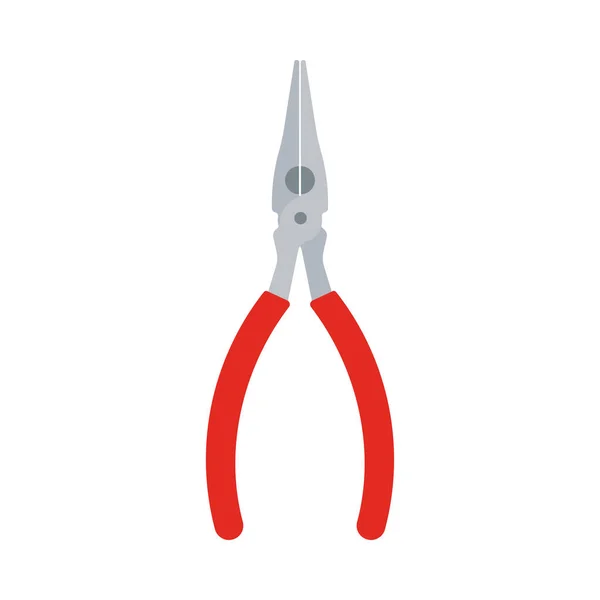 Diagonalzangen roten Schraubenschlüssel Werkzeuge mechanische Design-Vektor-Symbol. ma — Stockvektor